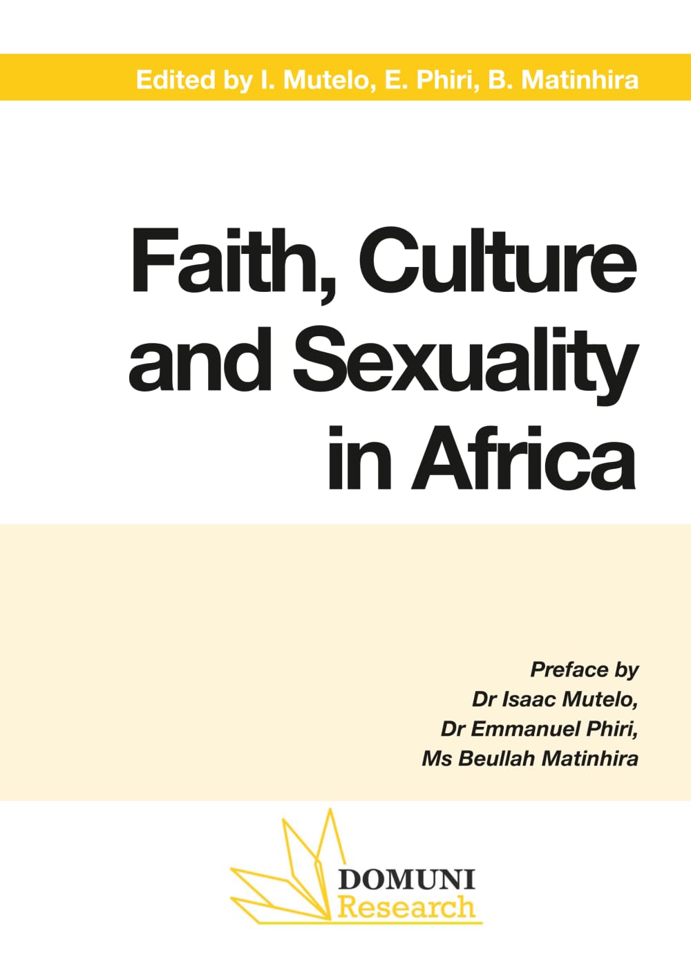 Faith, Culture and Sexuality in Africa