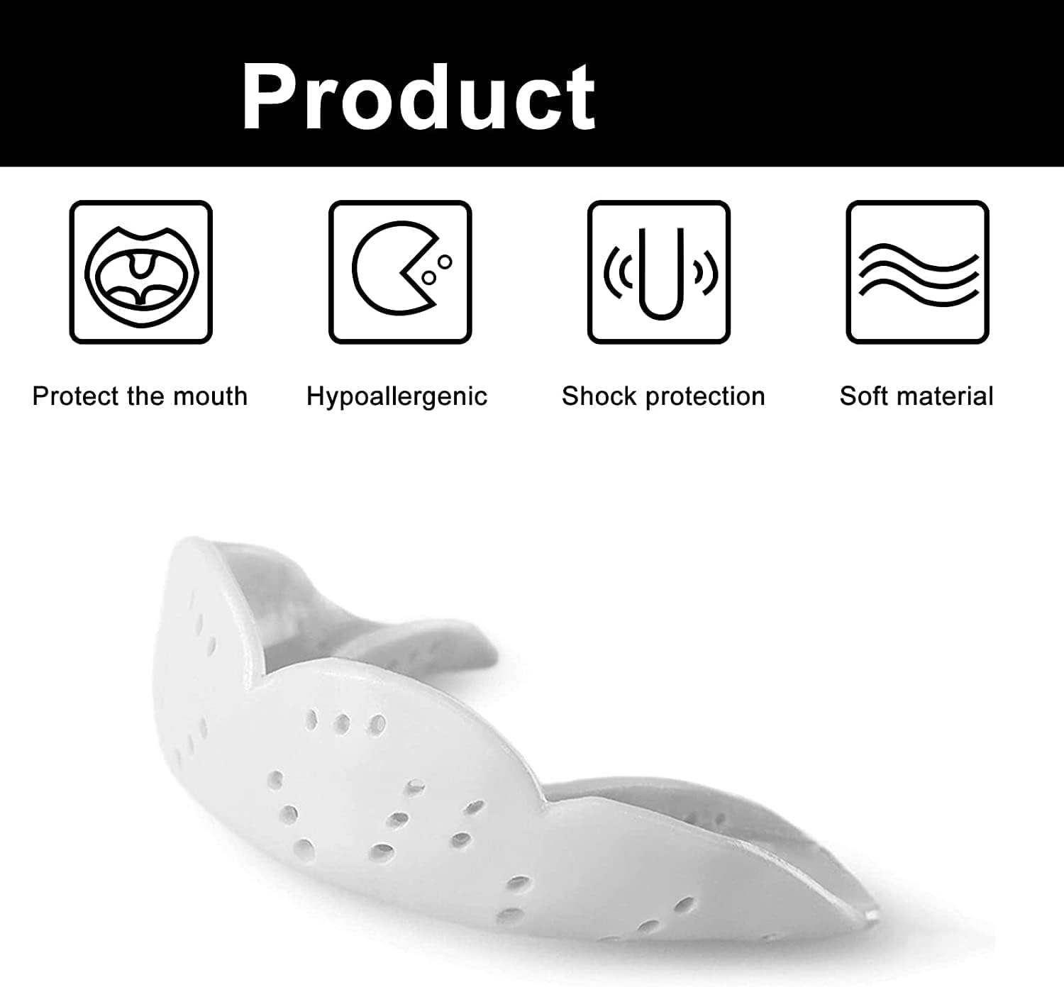 Mouth Guard for Sports Mouthguard Braces MMA Boxing Football Bruxism Basketball Battle Teeth Protection with Case