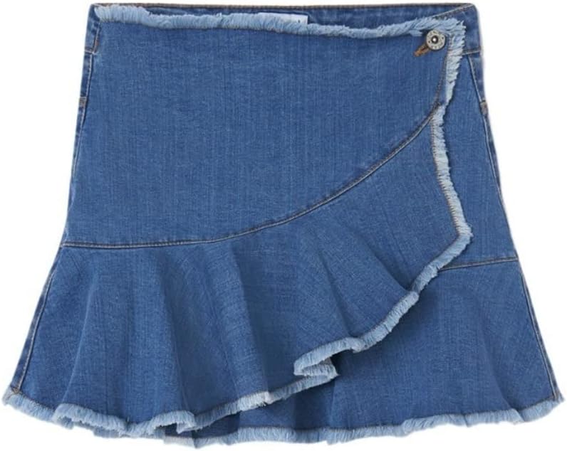 Mayoral Ruffle Skirt for Girls Denim