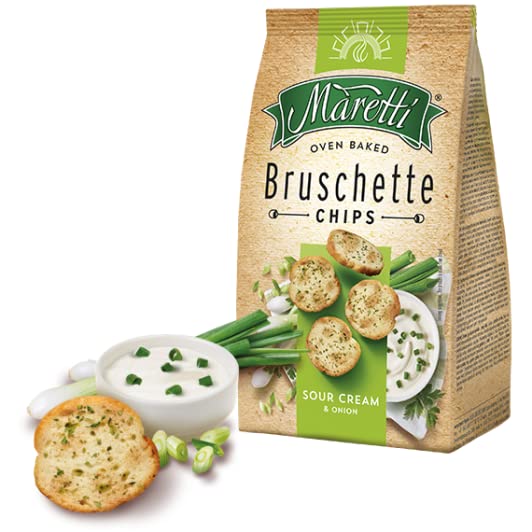 Maretti Bruschette Chips 70g (Sour Cream and Onion, Pack of 7)