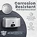 Alpine Commercial Wall-Mounted Soap Dispenser – Stainless Steel, Liquid, Manual Pump, ADA Compliant, 1200ml for High-Traffic Bathrooms (Horizontal)