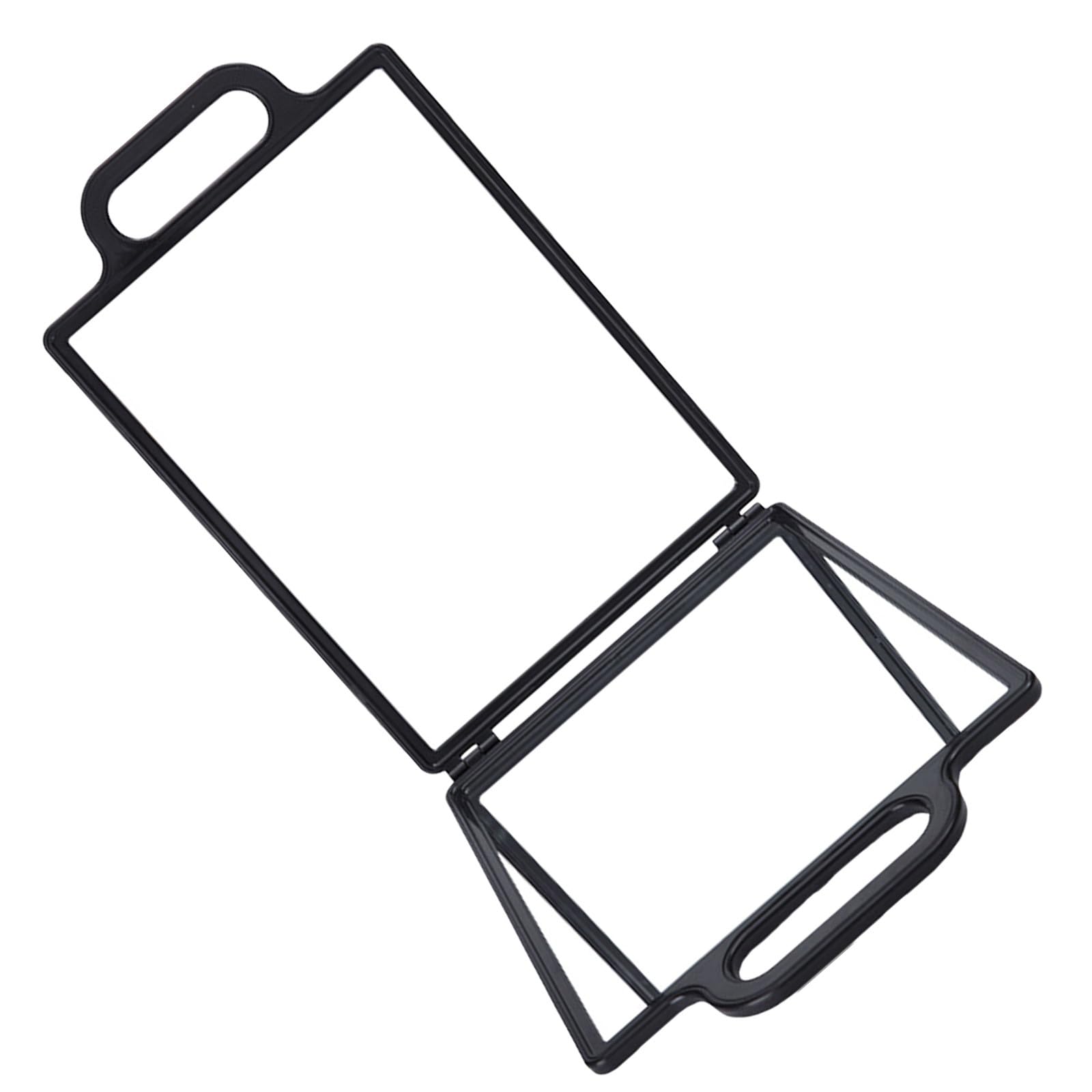 Housoutil Miroir Double Face Incassable pour Coiffure, Verre et Plastique, Ergonomique Plateau Maquillage, pour Salon ou Barbier Professionnel Plusieurs Styles
