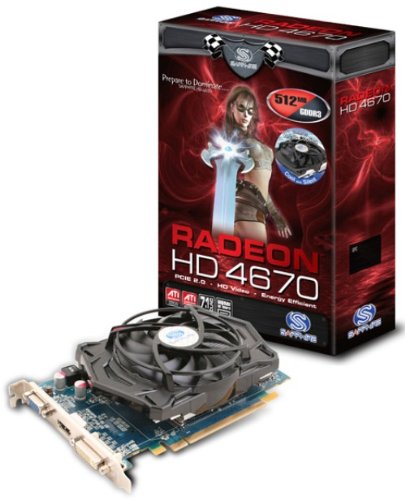Amazon | SAPPHIRE ビデオカードSAPPHIRE HD4670 512M GDDR3 PCI