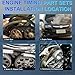 INGKAN VQ40DE Engine Timing Chain Water Pump Kit/VVT Sprockets Fits for Nissan Frontier 05-15/ NV1500 NV2500 NV3500 12-15/ Pathfinder 06-12/ Xterra 05-13 4.0L V6 DOHC OE VQ40DE Engine