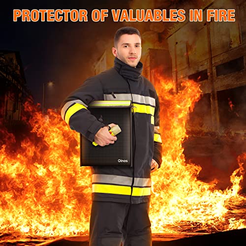 Fireproof Waterproof Money Document Bag - 4 Pack Security Upgraded Zipper Bags, Fireproof Waterproof Organizer Bags For A4 A5 Legal Documents, Cash, Jewelry, Passport, Tablet, Laptop #TOP5