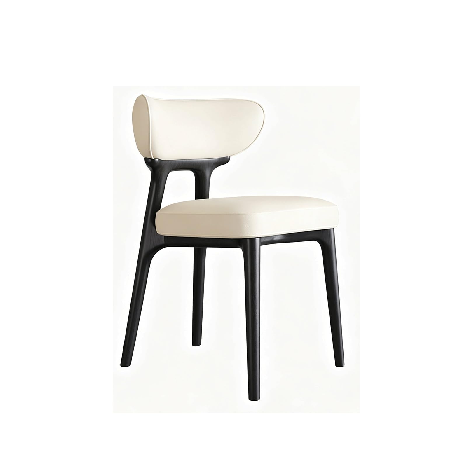 Rieort Modern Dining Chairs Backrest Kitchen Chairs