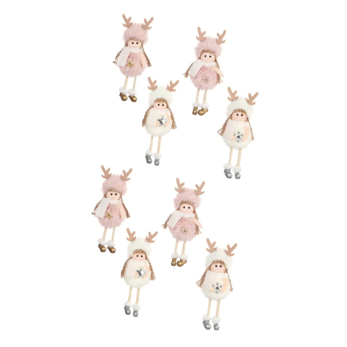 Toyvian 8pezzi Addobbi Natalizi Ciondoli Per Albero Di Natale Con Angeli Decorazioni Per Natale Per Foto e Regali Festivi
