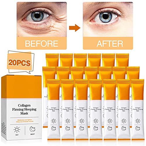 Wash Free Collagen Firming Mask, Korean Collagen Firming Mask, Tuchmasken Gesichts Masken zur Pflege, Anti-Aging-Maske… - Image 4