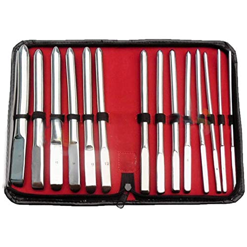 PRECISE CANADA: HEGAR Uterine Dilator Set of 14 Pieces Single Ended DILATORS