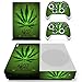 Morbuy Xbox One S Skin Console Vinyle Autocollant Decal Sticker and 2 Manette Skins (Green Leaf)