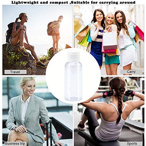 Hnmedia, 12 contenitori da viaggio da 50 ml, in