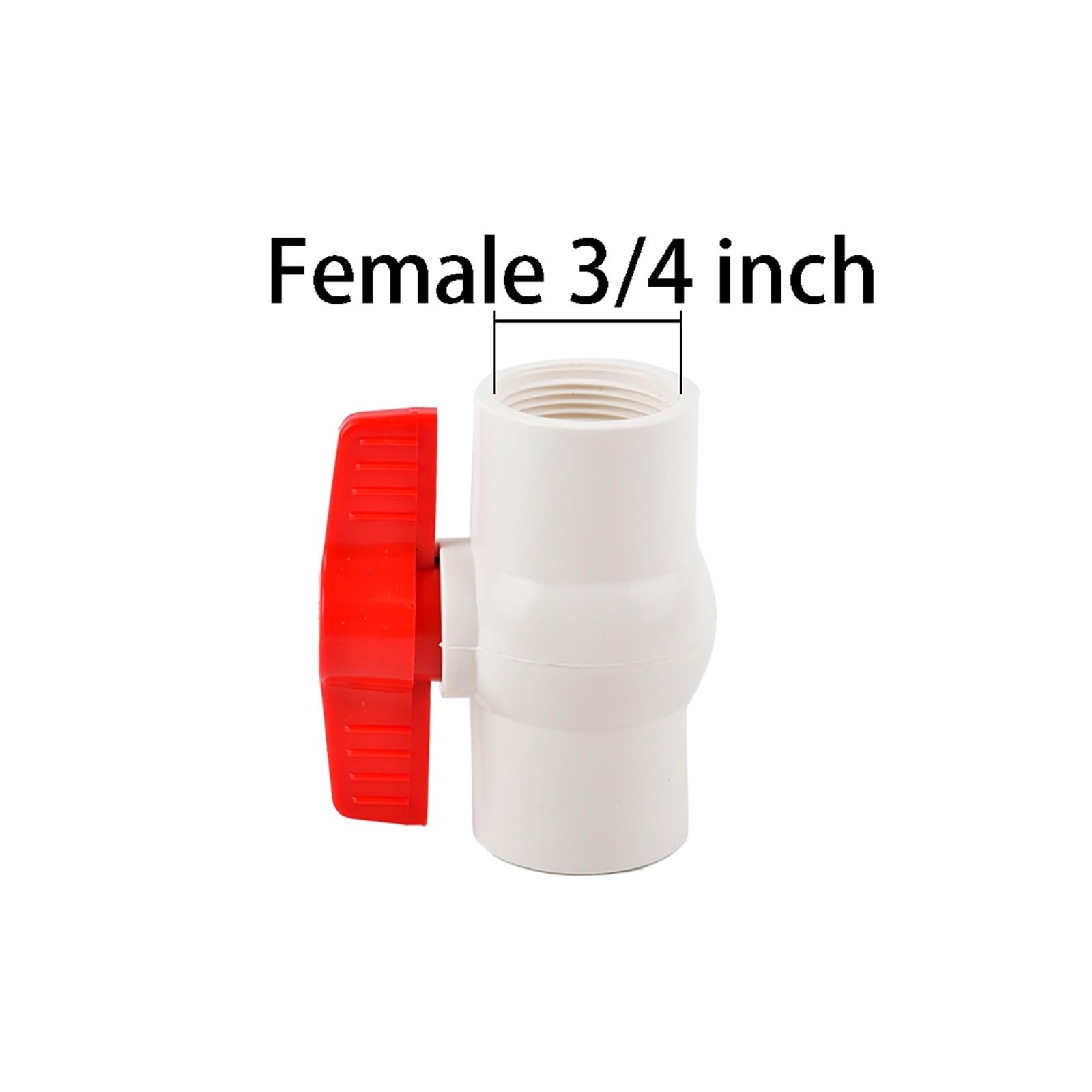 Connettore for tubo a sfera filettato in plastica PVC