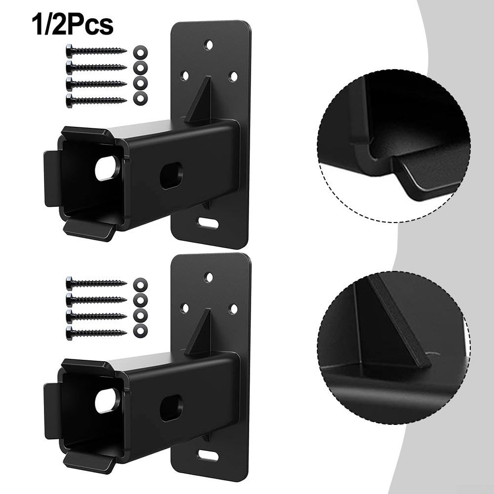 Supporto da Muro per Portabici 1.25 Pollici - Gancio Salvaspazio in Acciaio al Carbonio per Garage - Portata 300 Libbre per Bici e Cargo(2pcs)