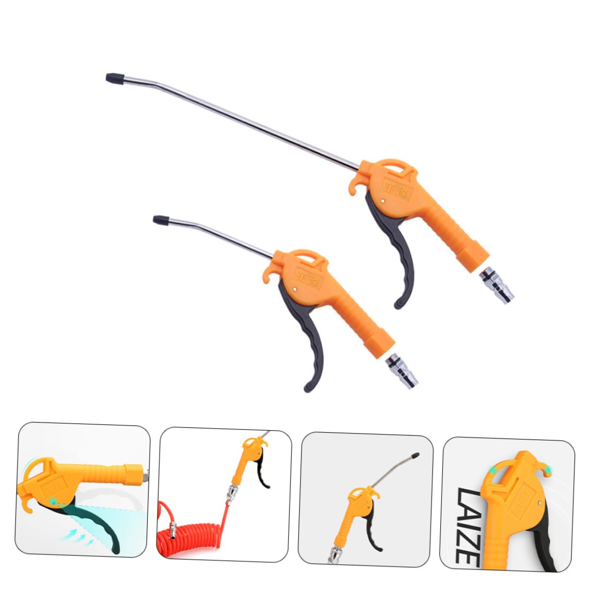 Yardenfun 2pcs Plastic Dust Blower Vacuum Cleaner Handheld Vacuums Car Mini Vacuum Dust Collector Small Blower Table Cleaner Dust Cleaner for Car Keyboard Dust Catcher Orange Stainless Steel