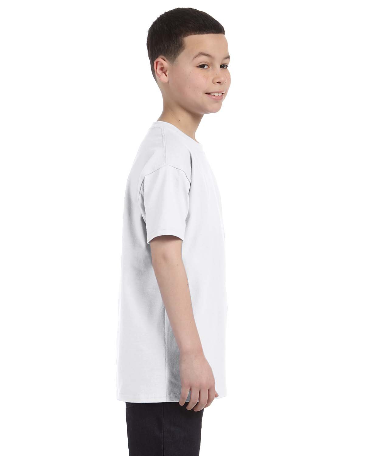 T-shirt di cotone da bambino autentica TAGLESS_White_S