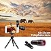 Phone Camera Lens, 12X Zoom Lens, Fisheye Lens, Macro Lens and Wide Angle (Attached Together), Telephoto Lens, Phone Holder, Tripod, 3 in 1 Smartphone Phone Lens Kit for TIK Tok, Vlog, Live