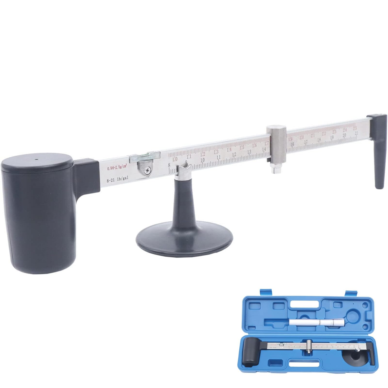 Hidrómetro de densidad para laboratorio, densidad de líquido, rango de medición de 0,96 a 2,5 g/cm³, precisión de 0,01 g/cm³