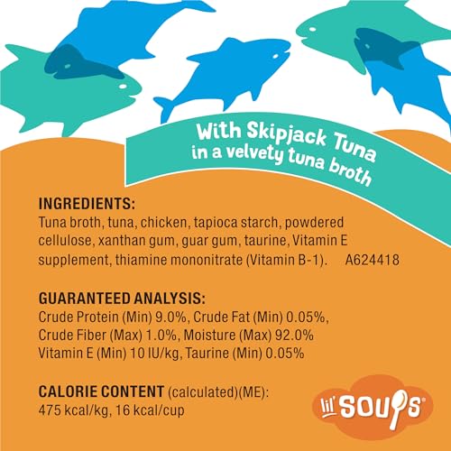 Purina Friskies Lil Soups Senior Cat Food Toppers, Tuna, (8) 1.2 oz Cups - image 6
