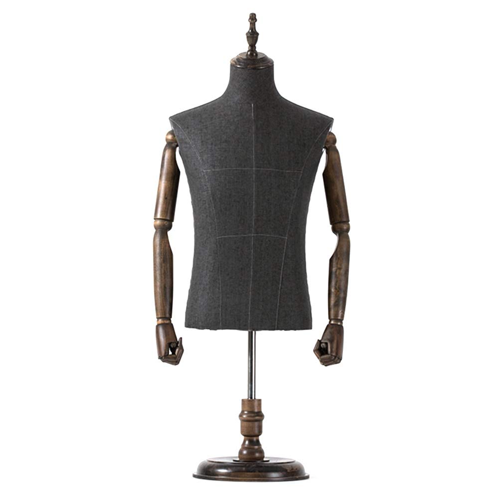 Buy Half Body Male Dress Form Manikin for Studio Living Room, Mannequin