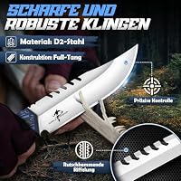 Purple Dragon Outdoor Messer Survival D2 Stahl Sägezahn Kydex Scheide-Blau – Ansicht 3
