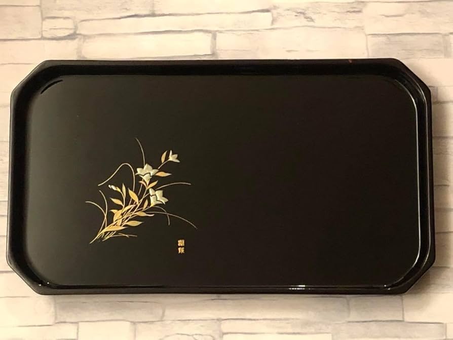 Amazon.co.jp: 輪島塗り 和盆 石川県輪島塗 お盆 漆器 お正月