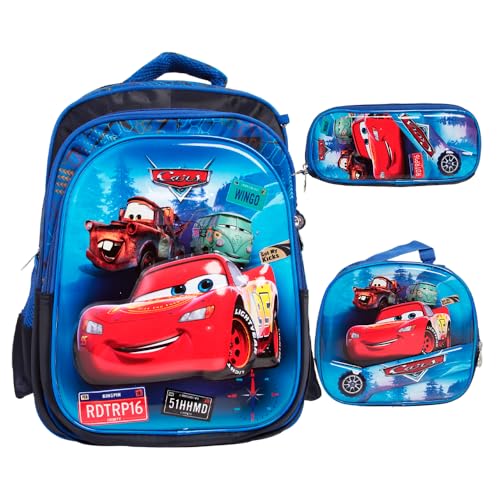 Kit Mochila Escolar Infantil Costas Reforçada Personagem