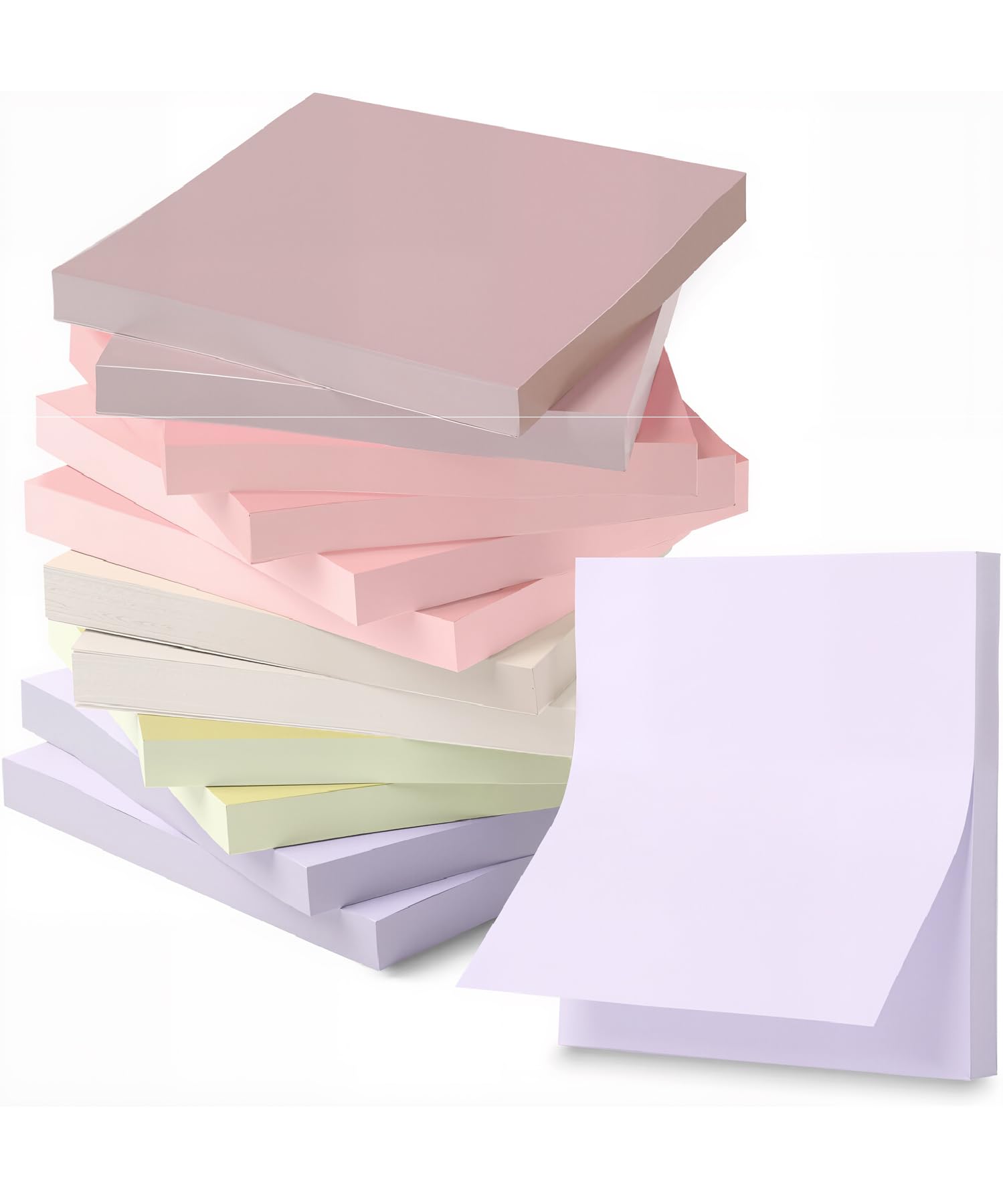 Mr. Pen- Sticky Notes, 3”x3”, 12 Pads, 600 Sheets, Colorful Sticky Notes 3x3, Blooming Reverie, Stocky Notes for Bible Journaling