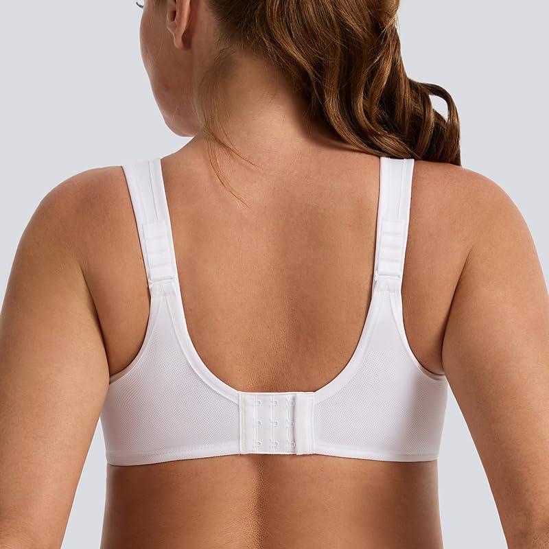 Image of Women's Underwire Sports Bra High Impact Plus Size Full Support Running Bra