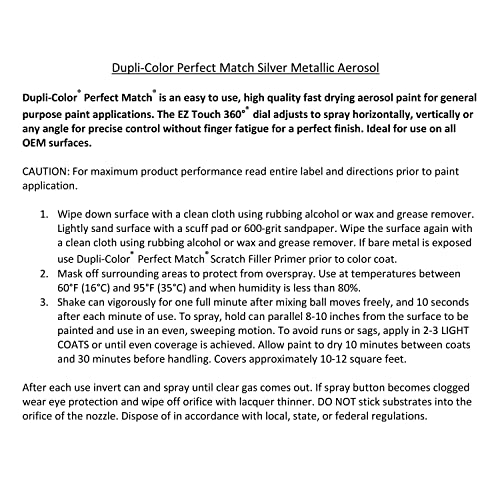 Image of Dupli-Color EBGM05367 Perfect Match Automotive Spray Paint - General Motors Gunmetal Metallic, 83 WA8915 - 8 oz. Aerosol Can
