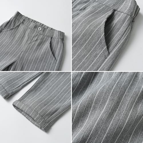 Image of Mud Kingdom Boys Suits for Weddings White Shirts, Vests and Pants Clothes Sets