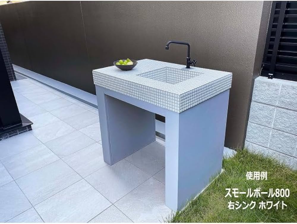 コンパクトホワイトシンク ステンレスボウル付き コンパクトホワイトシンク ステンレスボウル付き コンパクトホワイト