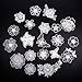 NBEADS 20 Pz Bianco Organze Ricamo Lace Flower Iron On Patches Appliques per Decorazione, Toppe per Riparazione E Decorare Abiti, Zaini Jeans Tappi Scarpe
