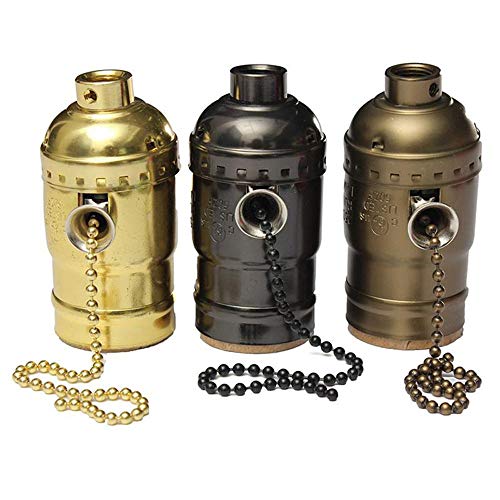 Preisvergleich Produktbild AISE Retro Lampe Lampenhalter E26 / E27, Voll Lampenfassung Keramik Lampenfassung Pendelleuchtenadapter, Sockelhalter, kein Schalter Beleuchtungszubehör
