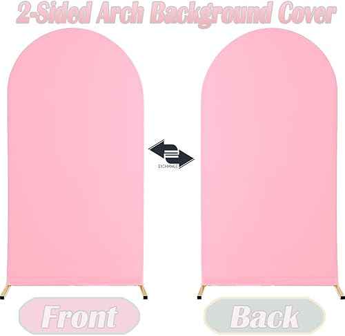 Miniatura 5 de Cubierta de fondo de arco ajustable, tela de telón de fondo de arco de elastano de dos caras, cubierta de paneles de telón de fondo de arco para