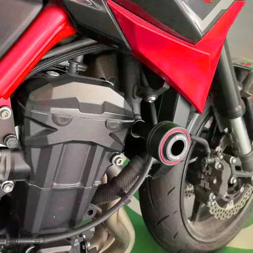 ZEXDDI Fit For Ka-wasaki Ninja 500 SE Ninja 500 2024 Motorrad 1 Paar Slider Rahmen Z500 Z 500 2025 Anti-Kollision Fallschutz Crash Pad (Rot)