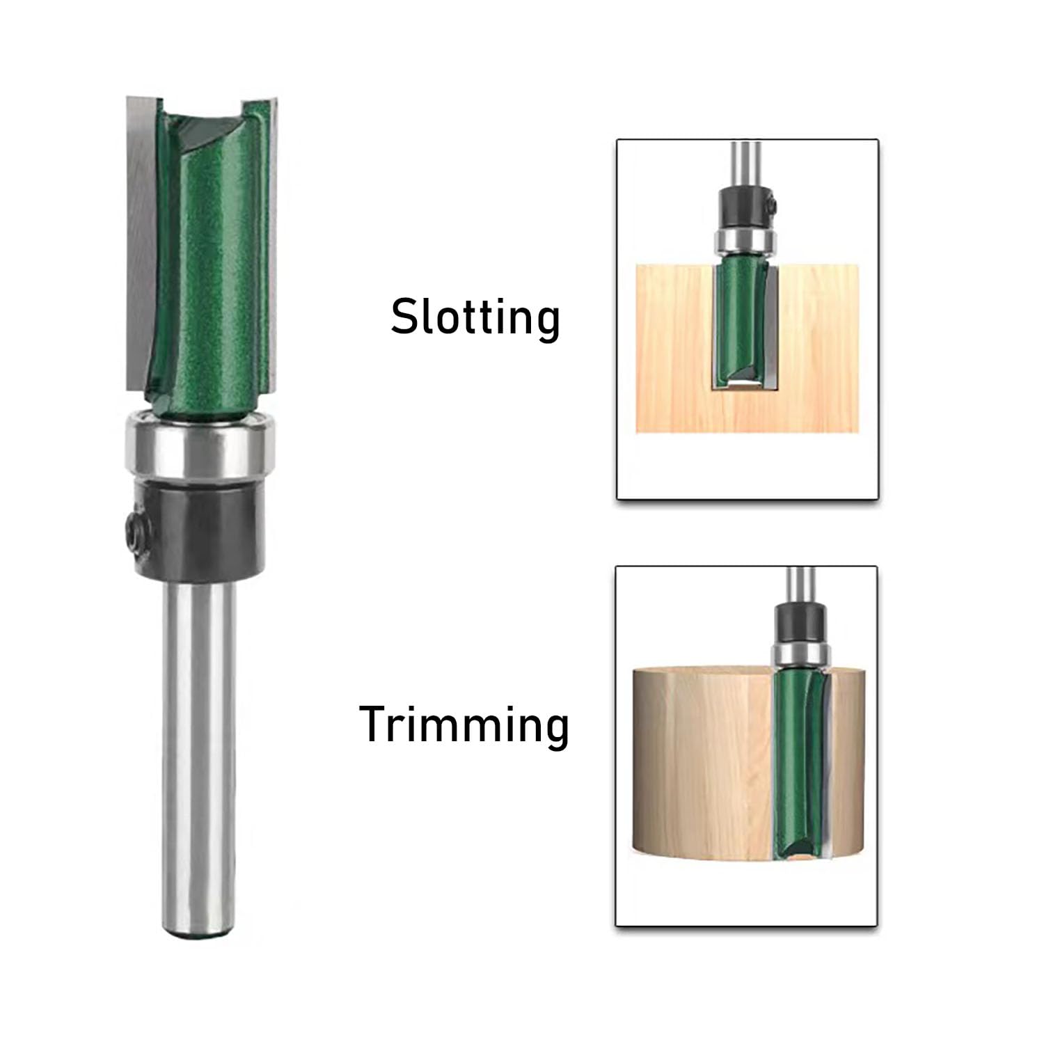 Router Bit Set - 4 Flush Trim Bits -6