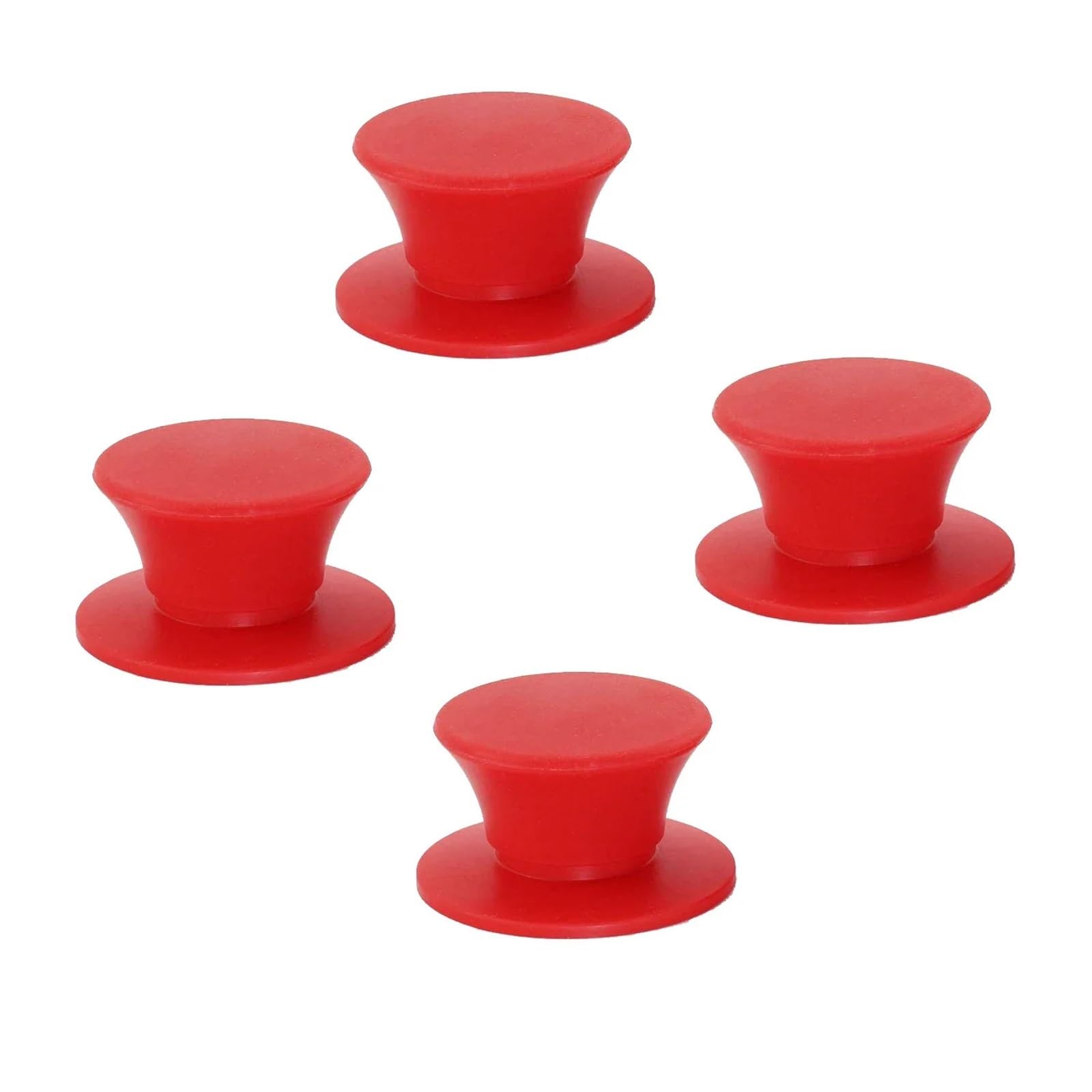 Asa de la tapa de una olla, Reemplazo de manija perilla tapa olla silicona, 10 piezas, multicolor(Red)