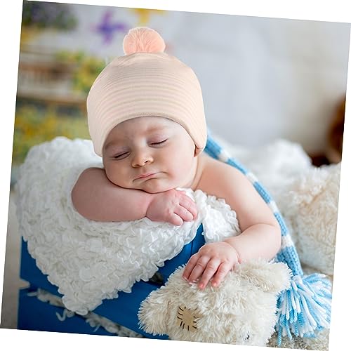 Newborn Hat Cute Ears Soft Cotton Boy Girl Warm Hat for Boys Girls Lightweight Breathable for Spring Autumn Adorable Design for Months Pink3