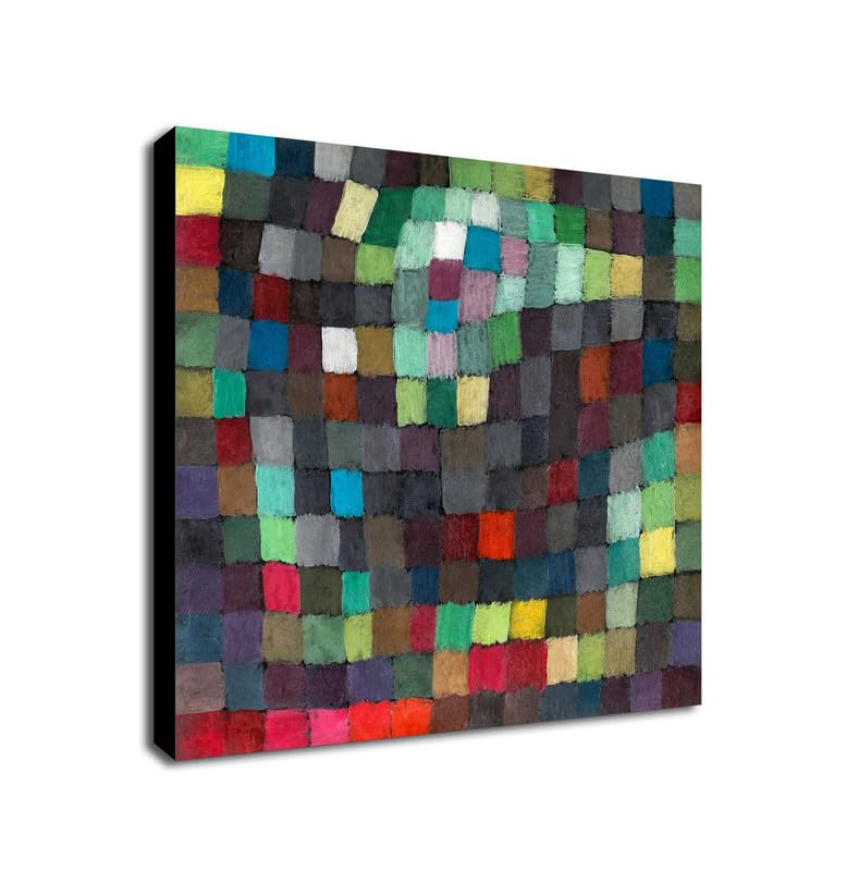 May Picture (1925) by Paul Klee - Wrapped Framed Canvas Wall Art (12 x 12 inch / 30cm x 30 cm)