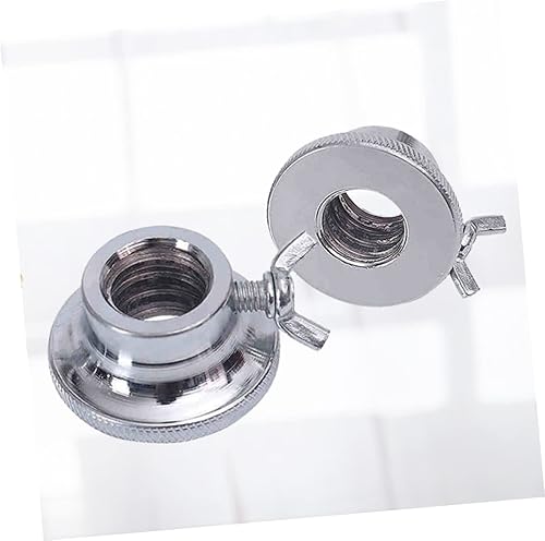 Miniatura 3 de 2 collares de barra, tuercas de mancuerna, bloqueo de tornillo, abrazadera, anillo de bloqueo universal de metal plateado para rotar, collares de