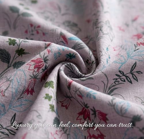 Image of VAS COLLECTIONS Cotton Double Bedsheet with 2 Pillow Covers (90x100 Inch) | 180 TC Soft Breathable Printed Bedsheet for Double Bed | Bedding Set for Bedroom & Home Decor (Mulled Wine)