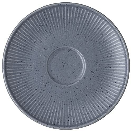 2 soucoupes combinées de 16 cm Thomas Clay Sky en grès véritable