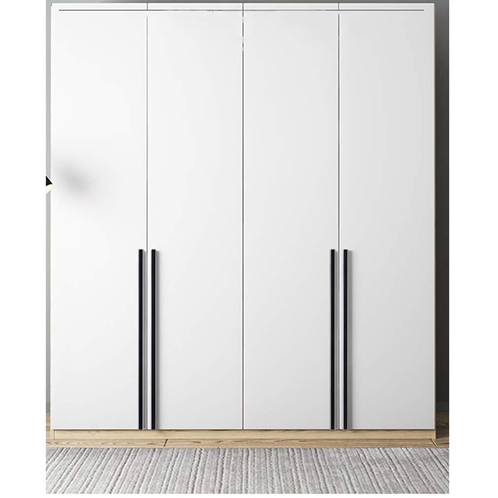 Solidne uchwyty meblowe ze stopu aluminium, styl nordycki, uchwyty do szafy, do szafek kuchennych, komod, łazienki, 1 szt. w zestawie (1150 mm, czarne)