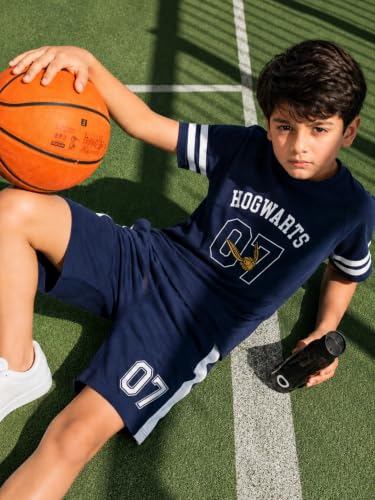 Image of Nap Chief Kids Cotton Official Harry Potter Co ord Set for Boys & Girls, T Shirt and Shorts for Casual Wear
