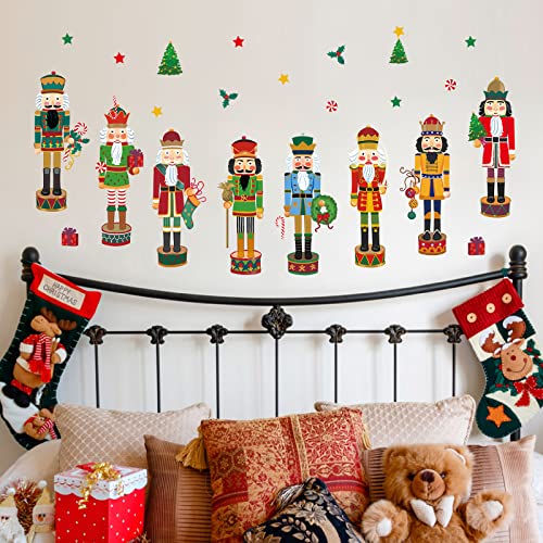 Wondever Vinilos Decorativos Navideños Nutcrackers Soldado