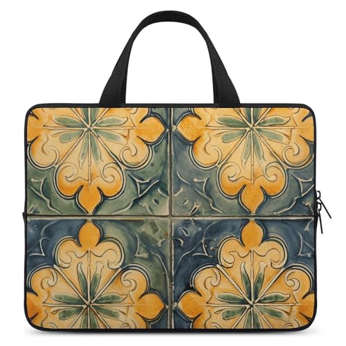 Housse antichoc pour ordinateur portable de 15" afin d'éviter les fissures motif orange