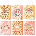24 Pcs Hippie Party Goodie Bags Groovy Candy Bags Boho Party Supplies for Girls Birthday Baby Shower Party Decorations Daisy Flower Paper Treat Gift Bags with Handles Retro Themed Party Favors