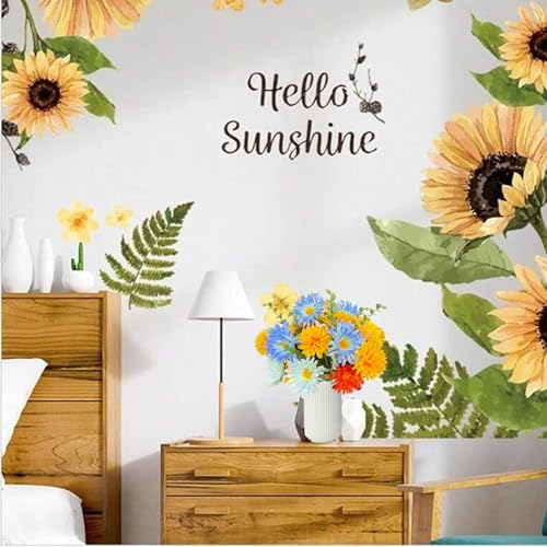 Image of Artificial Faux Gerbera Daisies Flowers Fake Silk Sunflower Spring Flowers Arrangements Cemetery Flowers for Grave Home Indoor Table Vase Wedding Party Decor(No Vase)