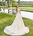 RRYNUMAOL Long Sleeve Wedding Dress 2025 Lace Appliques A Line Beach Bridal Dress with Train US12