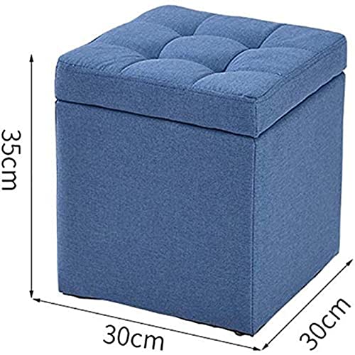 Repose-pieds rembourré avec rangement et pouf cube coffre à jouets